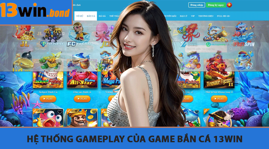 Hệ thống gameplay của game bắn cá 13Win