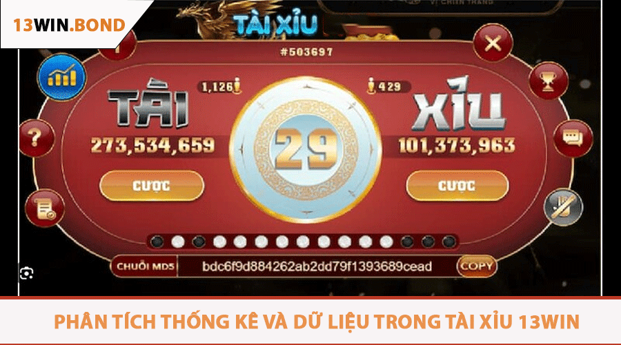 Phân Tích Thống Kê Và Dữ Liệu Trong Tài Xỉu 13Win